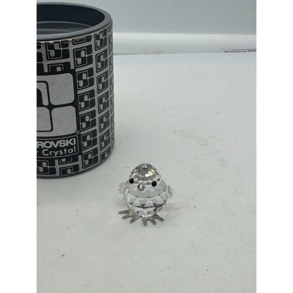 Vintage Swarovski Silver Crystal Miniature Chick Bird Figurine - Picture 2 of 6